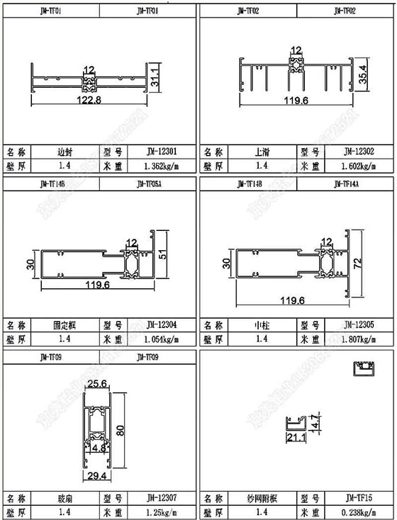 型材圖 01