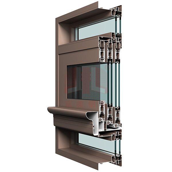京美123三軌推拉窗型材