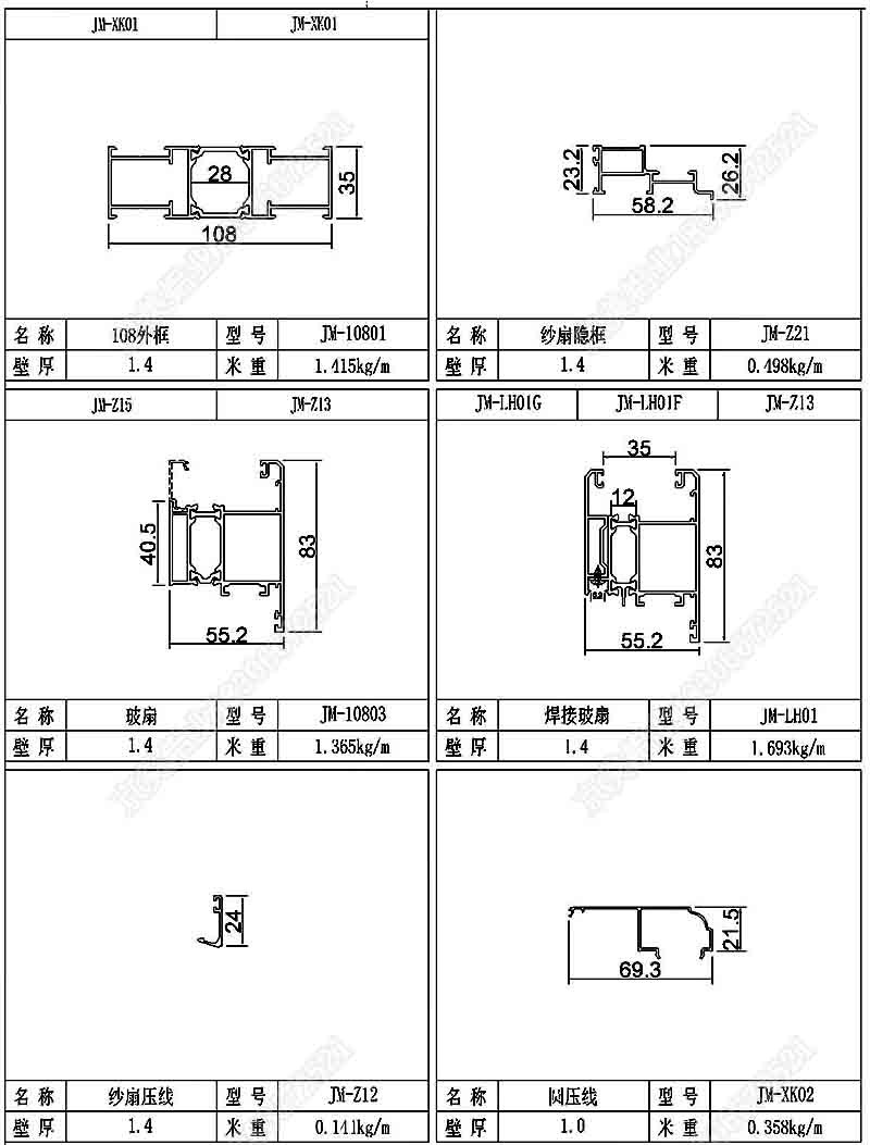 1.室內(nèi)紗扇與窗框采用平框設(shè)計。