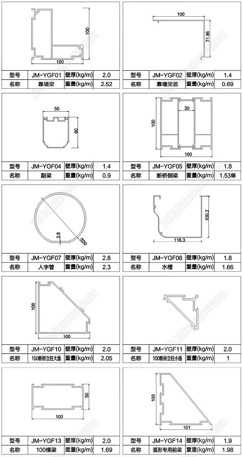 型材圖 01